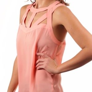 Ark & Co Peach Cage Top